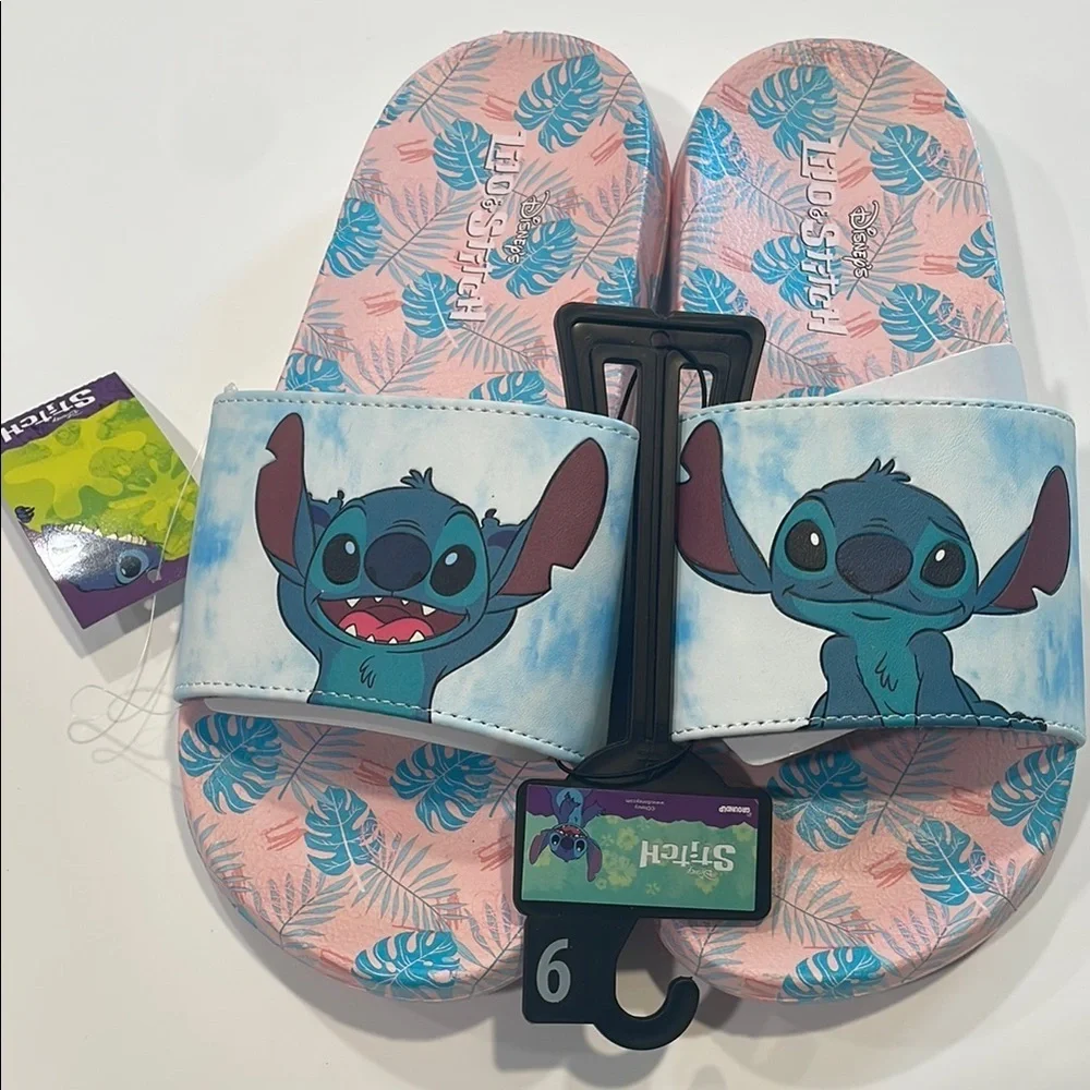 Woman Slide Sandals - Blue and Pink - Picture 3 of 3